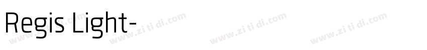 Regis Light字体转换